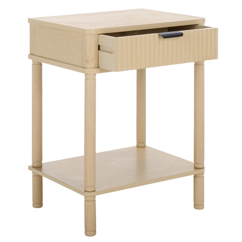 Remo 1 Drawer Accent Table, Natural