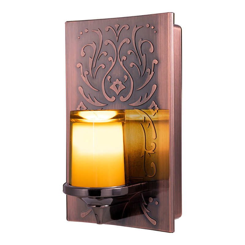 LED Candlelite Night Light, Plug-In, Dusk To Dawn Sensor, Flameless Candle, Sunset Light, Home Decor, LED Lights , Oil-Rubbed Bronze