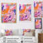 «Rose and Orange Explosions of Color III», reproduction d'art sur toile-2115604193-2115604197