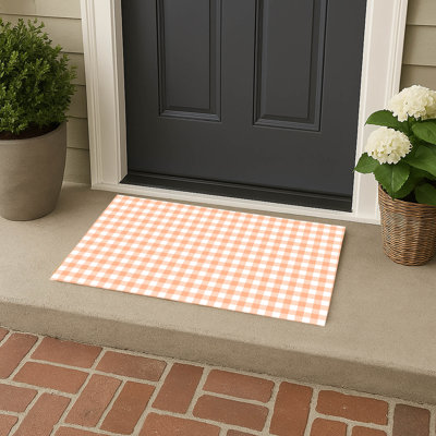 Proper Gingham Outdoor Doormat