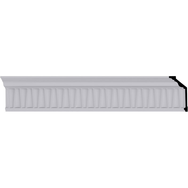 Primed White Polyurethane Crown Moulding 12" Length