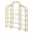 Modern 74.8 Inch 5 Tiers Bookcase Bookshelf, Multi-Functional Display Shelf With Round Top