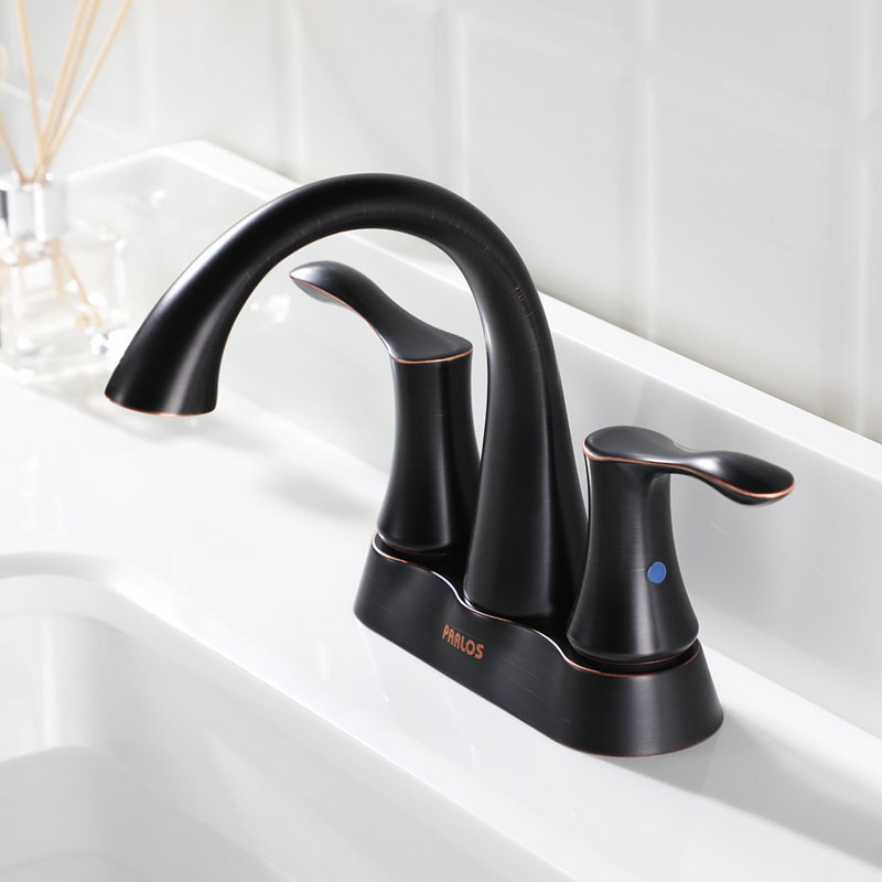 Centerset 2-Handle Bathroom Faucet with Drain Assembly, Oil Rubbed Bronze