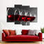 Red Wine Row - Ensemble de 4 toiles tendues-111057536