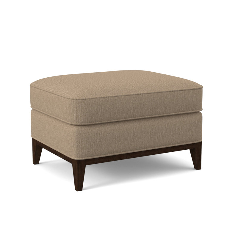 Sonoma Ottoman, American Walnut, Margaret Tangelo Polyester Blend