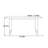 Modern rectangular simple dining table-111781995