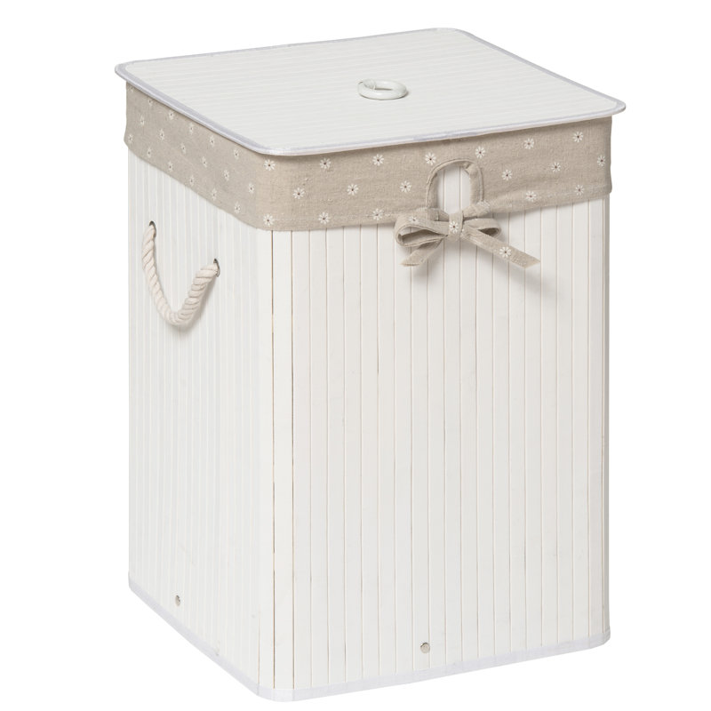 Wood Laundry Hamper with Handles