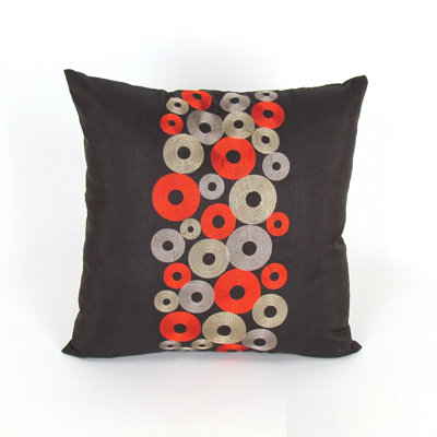 Coussin Golden Red Rings