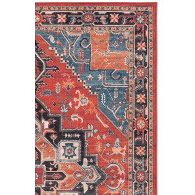 Ossiel Performance Machine Washable Southwestern Rug