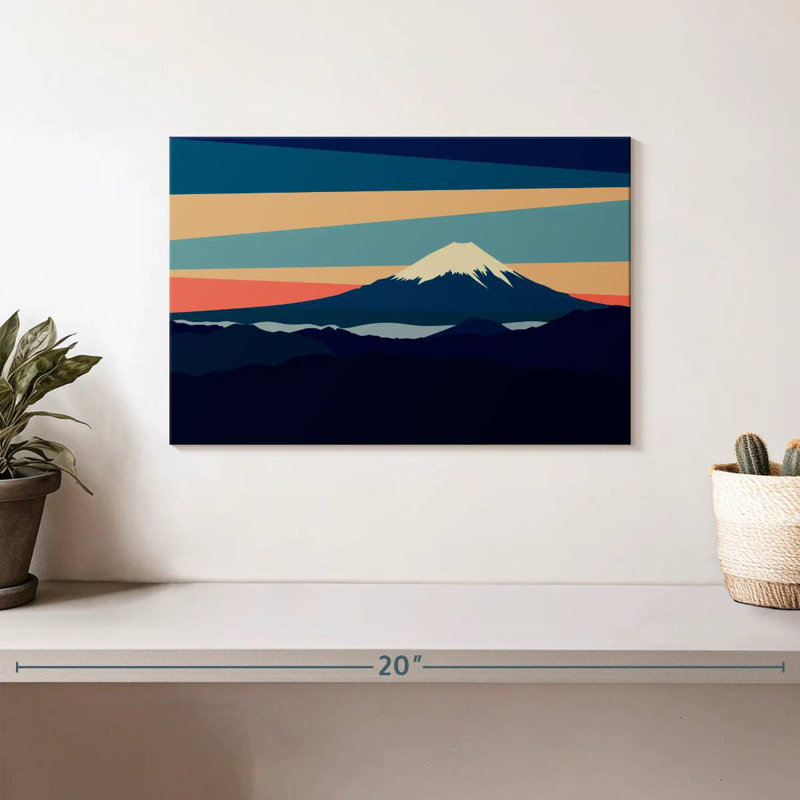 Nicci Mount Fuji Horizon, 8" H x 12" W