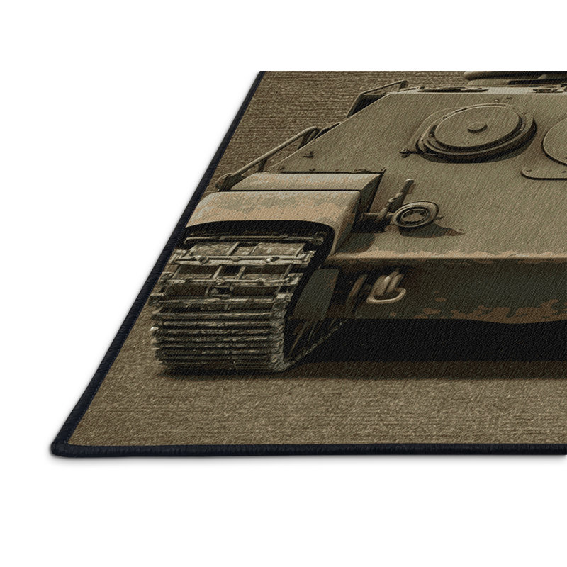 Machine Washable Transportation Brown Area Rug, Rectangulaire 2 pi x 3 pi