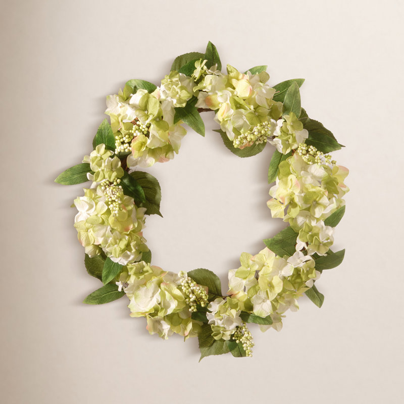 24" Garden Accents Hydrangea Wreath