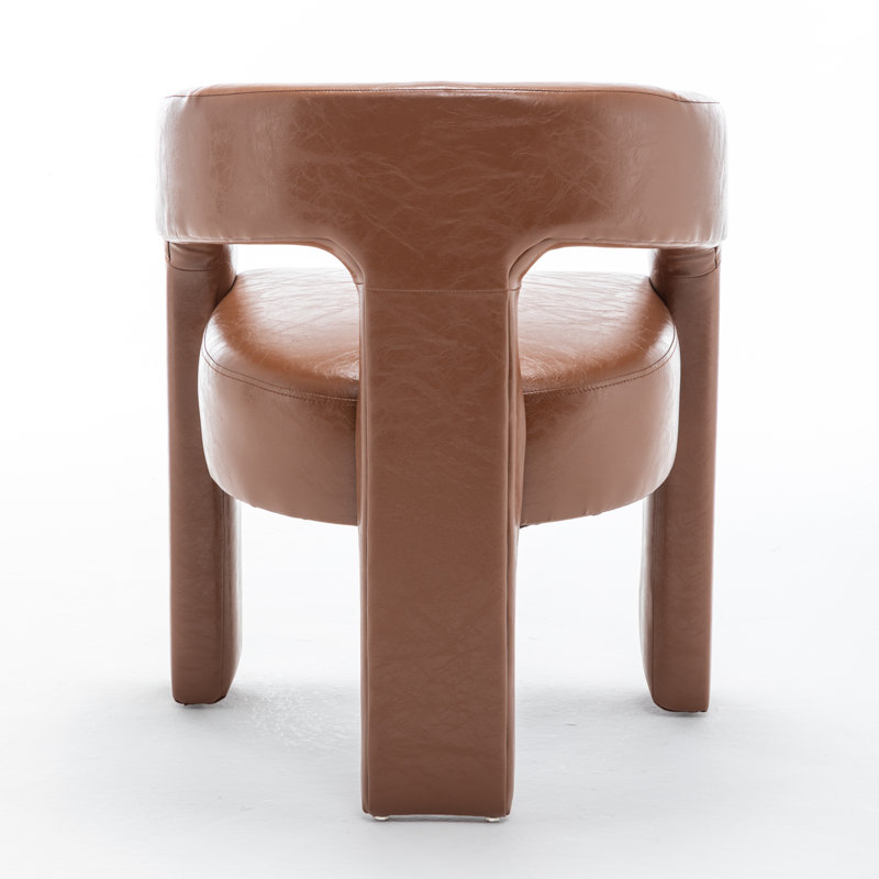 Chaises de salle à manger rembourrées Caleb, Brun