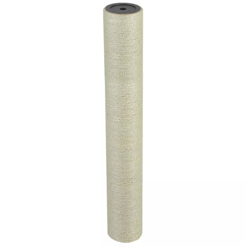 vidaXL Cat Scratching Post Beige Sisal, Particle Board Cat Scratching Post, 55cm H x 8cm W x 10 cm D
