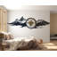 Autocollant mural montagne boussole, décalque chalet rustique, décoration murale aventure, art mural forêt montagne, autocollant de voyage explorateur 542MV-1773376070