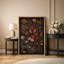 «Vibrant Wildflower Dark Moody Wildflower», art mural encadré, impression numérique sur toile, impression numérique sur toile-110789531-110789537