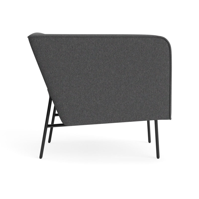 MTO - Dandy Lounge Chair Black Legs, Gabro Gray