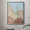 Sunny Saguaro III, reproduction encadrée - bois massif