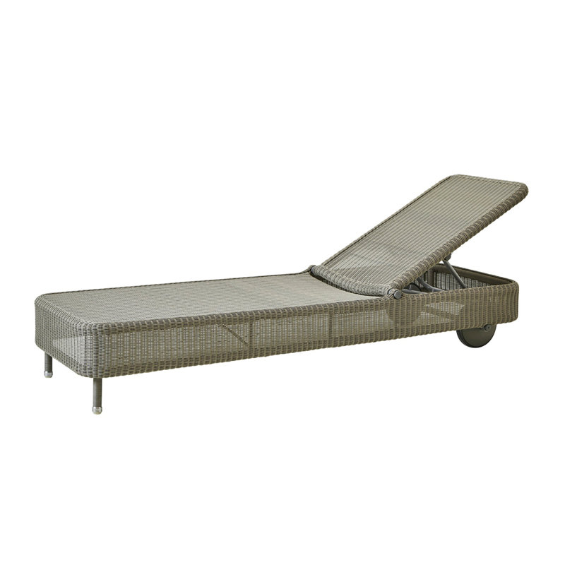 Presley Sunbed, Taupe, Natural