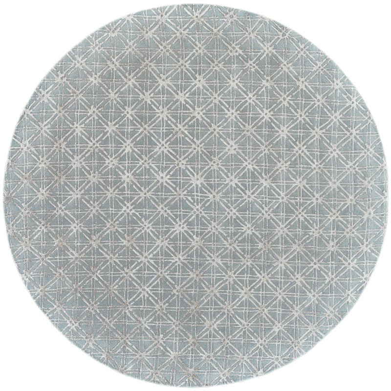 Alusine Geometric Indoor Rug, Round 10'
