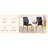 Modern Dining Chairs Set Of 4, Pu Leather Metal Gold Legs For Kitchen