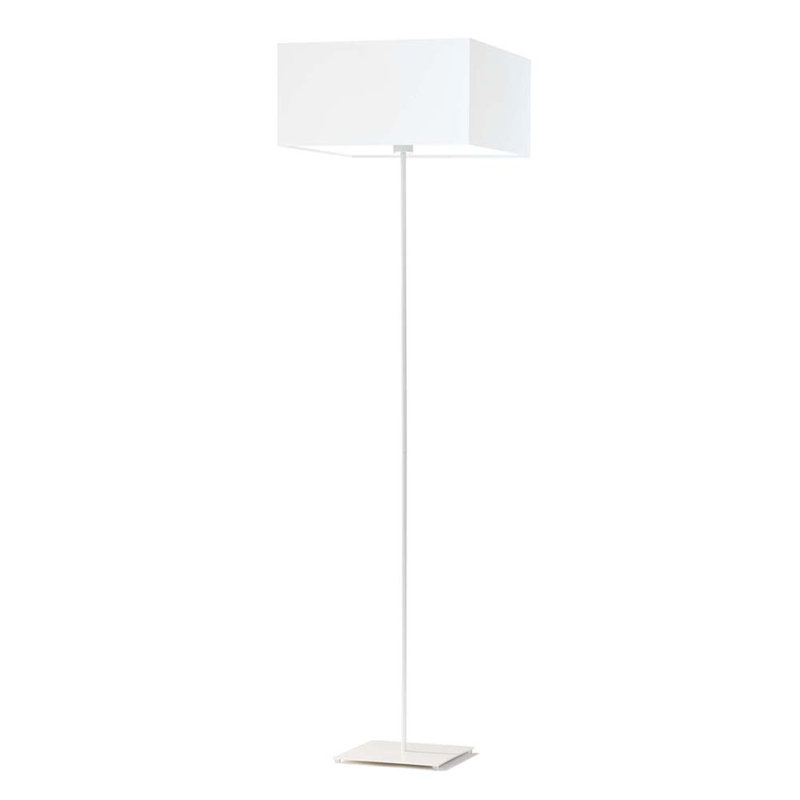 Attallah 156cm Traditional Floor Lamp, White, White