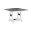 Berlin Gardens Garden Classic Regular Top With White Base Square Bar Table-1058201060-1058201083