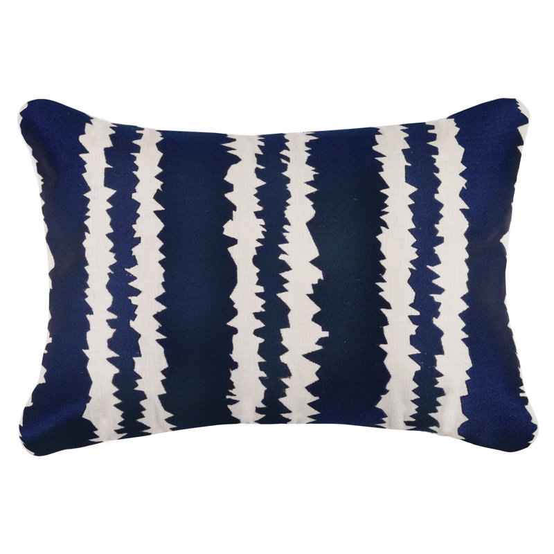 Coussin décoratif en lin santorini, Indigo
