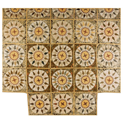 Antique Quilt America Geometric Flat Weave Rug