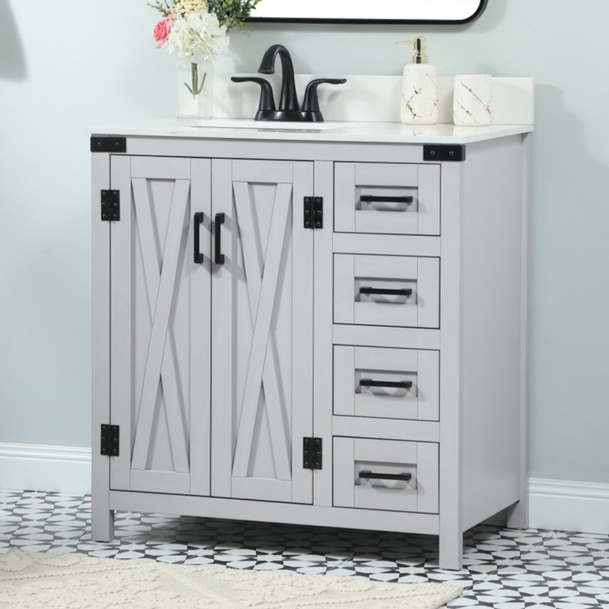 Slayton 32'' Single Bathroom Vanity, Gray