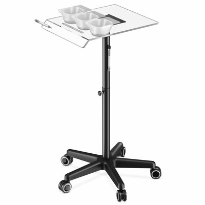Rolling Utility Cart with with Marker Pen and Bowls Storage Cart with Tray