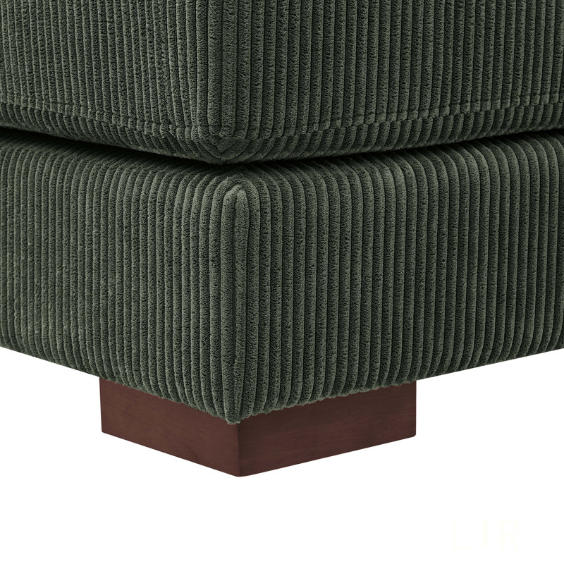 Large Seating Corduroy Modular Sleeper Sectional, Customizable And Comfortable For Modern Living Spaces