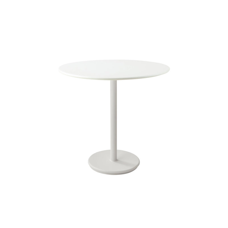 Go Outdoor Round Table, Lava Gray, 23.7" H x 23.7" W x 23.7" D, Gray