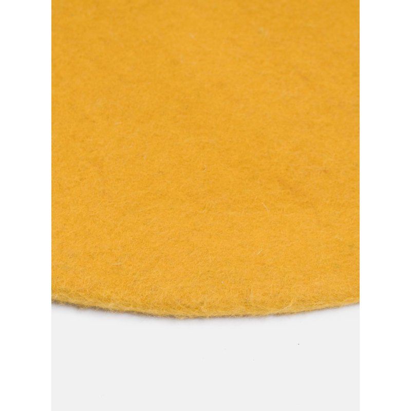 Round Solid Colour Wool Hand Woven Shag Area Rug, Round 120cm