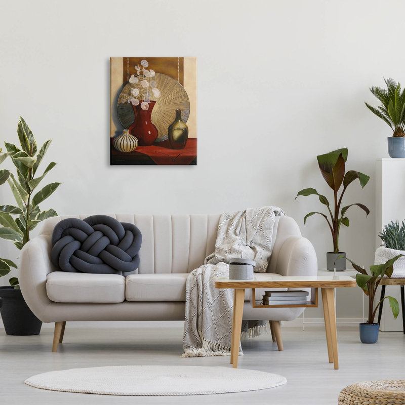 Art mural sur toile, "Ornate Floral Still Life" par Cecile Baird, H 30 po x l 24 po x P 1,5 po