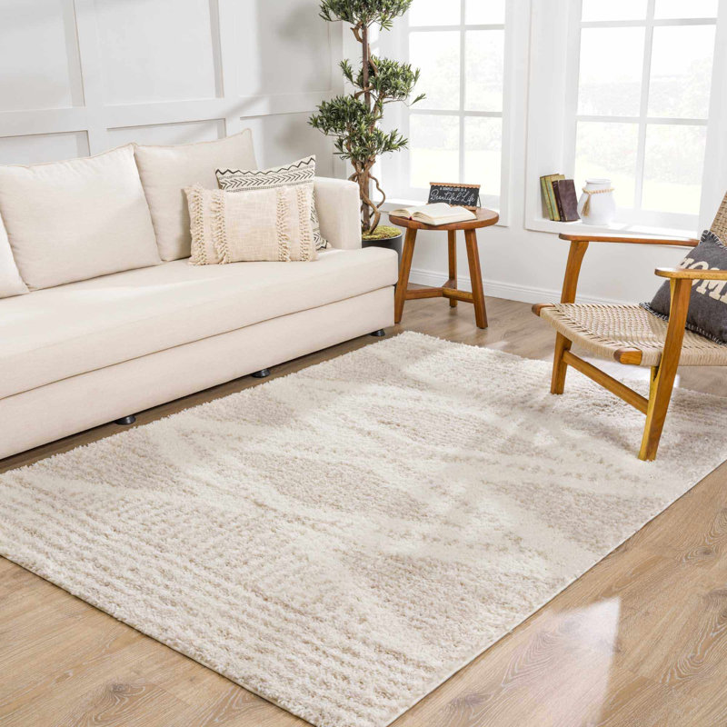 Ivalin Area Rug, Rectangle 8'10'' x 12', Beige