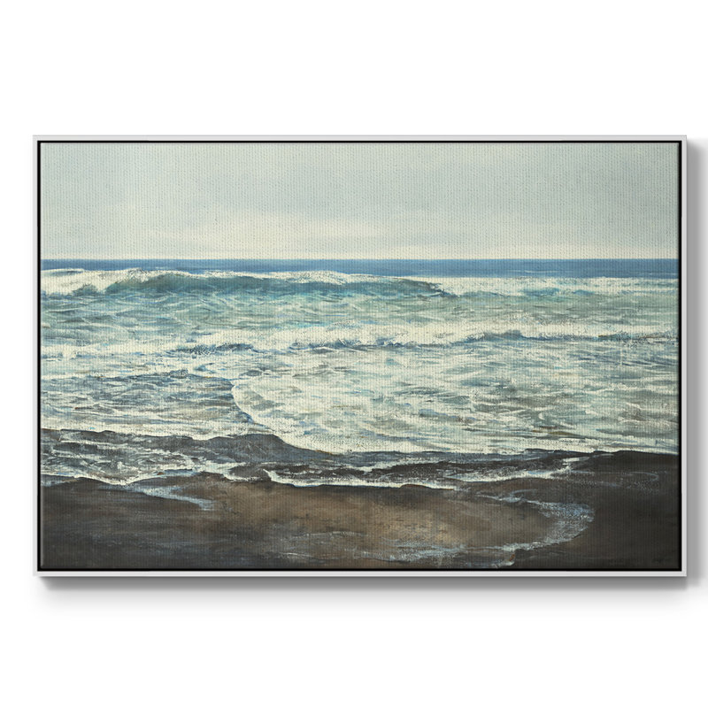 Coastal Reflection, reproduction d'art sur toile, H 37 po x l 25 po x P 2 po, Blanc