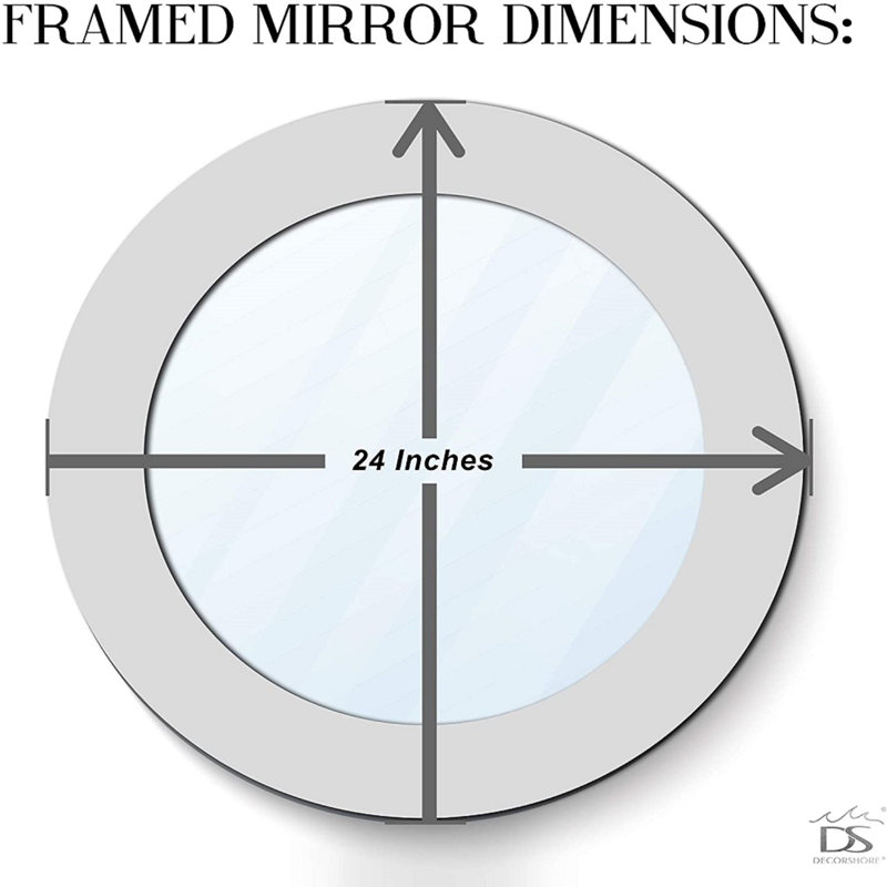 Toolleen Round Mirror, Silver