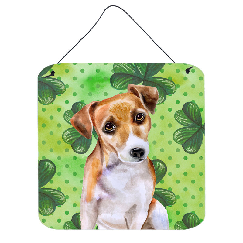 Décoration murale Saint Patrick, Jack Russell terrier fauve