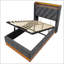 Lit simple tapissier-464080448
