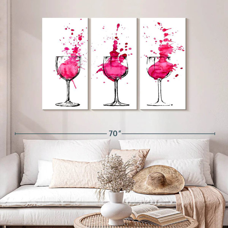 Yarlin Wine Colored, 24" H x 38" W