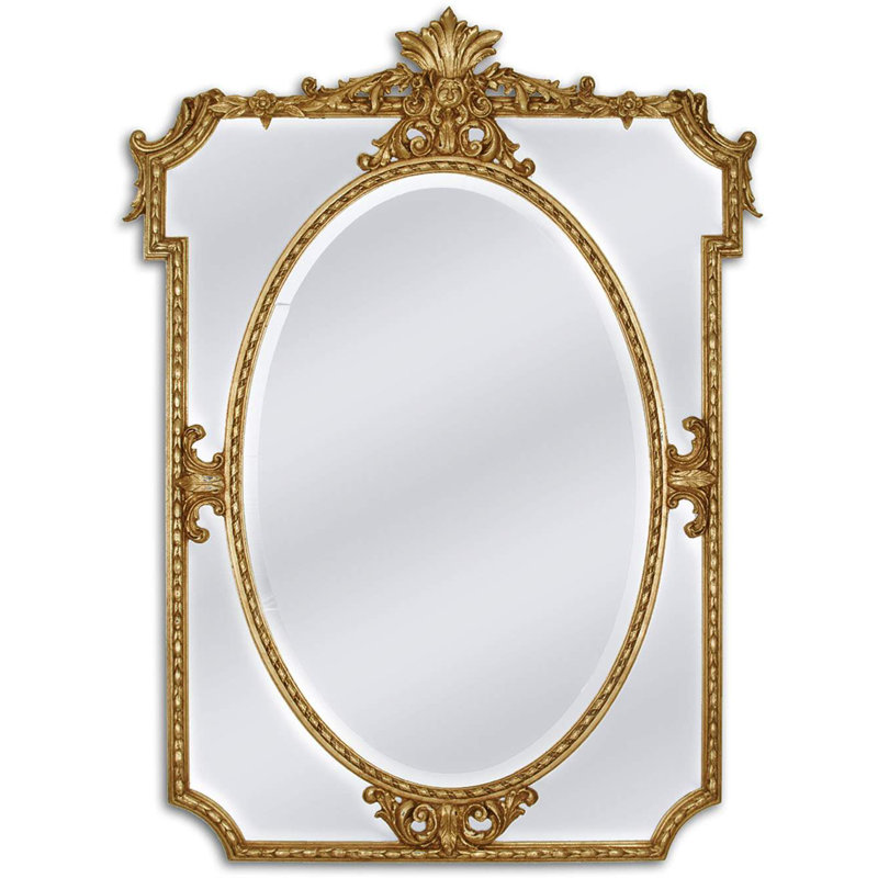 The Royale De France Flat Beveled Wall Mirror, 57" x 42"