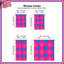 Rideaux à carreaux roses occultants - 2 panneaux-390480490-390480491