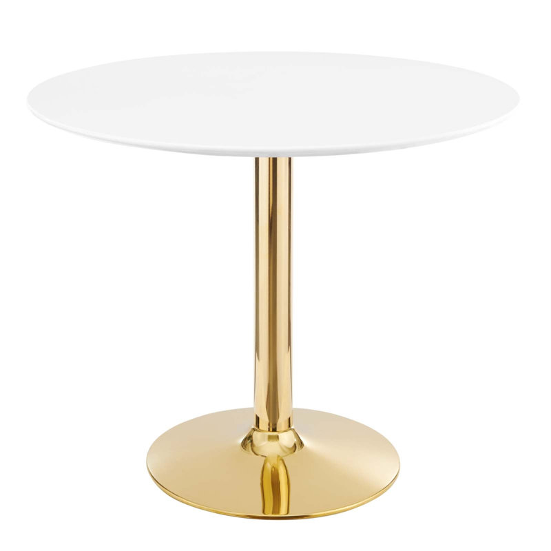 Table de salle à manger Modway Verne, Blanc, L 35 po x L 35 po
