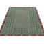Distressed Homage Hand Knotted Wool Geometric Area Rug-1594094312