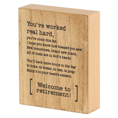 Plaque décorative Boco Retirement What Good