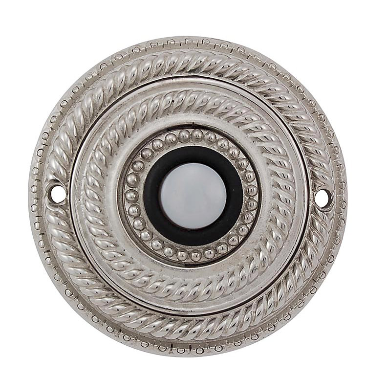 Sanzio Push Button, Polished Nickel