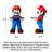 Contemporary Resin Mario Figurine Floor Decor with Tray