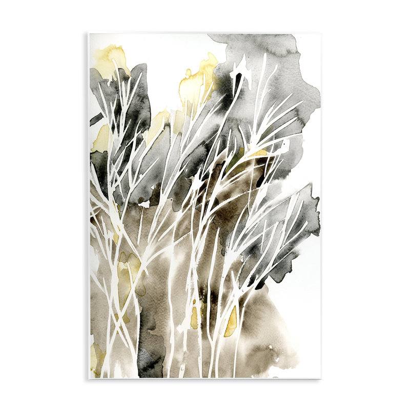 "White Strands", aquarelle sur bois par Regina Moore, H 15 po x l 10 po