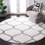 Tapis géométrique tissé à la machine blanc / gris-2090091487